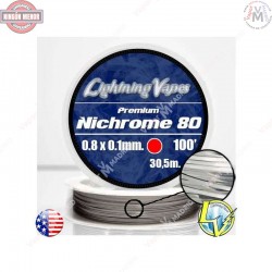 Nicrom Plano 0.8x0.1mm 100pies