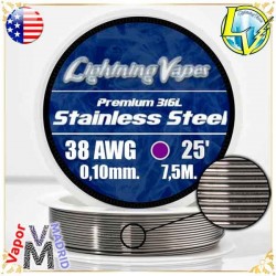 SS316L - 38AWG - 0,10mm - 25'