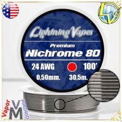 Nicrom80 - 24AWG - 0,50mm 100'